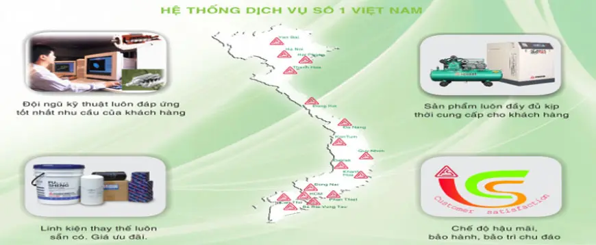Dịch vụ sửa chữa máy nén khí trục vít Fusheng