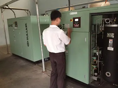 Sự cố thường gặp của máy nén khí trục vít
