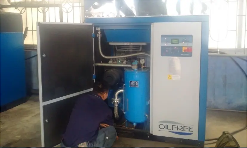 Bảo dưỡng máy nén khí trục vít không dầu định kỳ