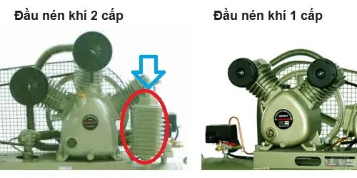 Phân biệt máy nén khí 1 cấp và máy nén khí 2 cấp
